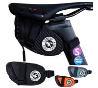 Bolsa Sillín Bicicleta Pequeña Impermeable 0.6L Radtail Go Ultraligera 86g Compacta Cremallera Resistente Seguridad Mosquetón Integrado Bolsillo Interno Soporte Luz Trasera MTB Carretera E-Bike