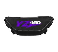 Bolsa sillín Impermeable Accesorios De Motocicleta para Yamaha YZ450F, Impermeable Prueba Polvo, Práctica Bolsa Viaje Manillar Correas Hombros(NEGRO2)