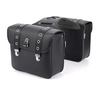 Bolsa Sillín Moto Alforja Lateral De Cuero PU Universal Para Motocicleta Para Suzuki Izquierda Y Derecha Paquete Equipaje Herramientas