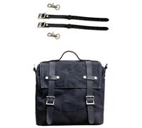 bolsa sillín motocicleta Bolsa De Equipaje Para Motocicleta, Impermeable, Para Sillín, Trasera, De Lona Encerada, Para Herramientas Laterales Del Conductor, Portaequipajes, Para Asiento Trasero(Black,