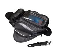 Bolsa Sobre Depósito Magnética Para Motocicleta Con Correas - Bolsa De Moto Negra Para Sillín Oxford Impermeable - Bolsa De Combustible Y De Viaje