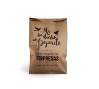 Bolsa sobre kraft Me ha dicho un pajarito que te encantan las sorpresas