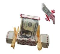 Bolsa sorpresa de Navidad, caja de regalo de dinero sorpresa, kit de bolsa rectangular para dinero en efectivo, bolsa de regalo de Navidad, formas divertidas de dar dinero en efectivo (copo de