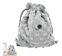 Bolsa Sugar Glider - Bolsa de transporte ajustable para animales pequeños | Bolsa de dormir con cordón para hámsters, ratones, ardillas y planeadores de azúcar, 7,48 x 6,3 pulgadas, gris