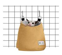 Bolsa Sugar Glider - Cama de jaula para ardilla, cama colgante con bolsa Sugar Glider | Alfombra nido extraíble para animales pequeños, bolsa colgante y cálida para hámster, bolsa de hámster