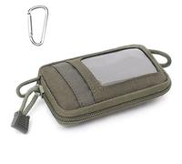 Bolsa táctica de Transporte Diario 1000D, Monedero para Exteriores, Llavero, cinturón, riñonera, Bolsa para Auriculares, para Caza y Acampada (Green)