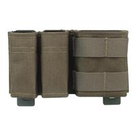 Bolsa Táctica For Revistas Al Aire Libre, 1 + 2 Lados, MOLLE mag, Porta Revistas, Funda(Green)