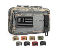 Bolsa táctica Molle Admin Utility corte láser EDC bolsa de herramientas horizontales modulares