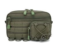 Bolsa táctica Molle, Bolsa administrativa Multibolsillos, riñonera de Primeros Auxilios para Senderismo, Camping, Pesca y Viajes