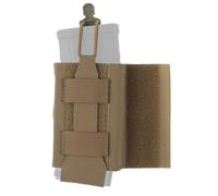 Bolsa Táctica MOLLE Lateral para mag, Bolsa Individual para mag de 5.56, Intercambiable a Izquierda y Derecha para Portabolsas de Chaleco(Brown)