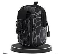 Bolsa Táctica Molle para Uso Militar, EDC, Cinturón, Riñonera, Organizador de Bolsillo(Black)