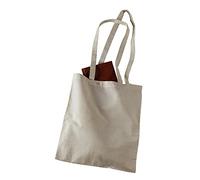 Bolsa Tela 100% Algodón Biodegradable,Lavable,Reutilizable-Asas Largas de 75 cm. Ropa,Manualidades,Alimentos,Verduras, ir de compras,Medidas 38x42cm,Densidad 145gr/m2,Natural (Pack 200 pcs)