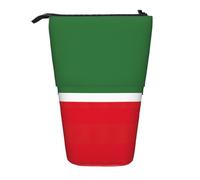 Bolsa telescópica de pie con la bandera de la República de Chechenia, de tela Oxford, portátil, para niños, niñas, adolescentes, estudiantes, oficina, Black, Talla única