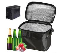 Bolsa térmica aislada de 10 L, plegable, reutilizable, bolsa de almuerzo térmica para camping, barbacoa, compras, viajes de trabajo