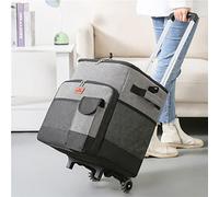 Bolsa térmica aislada plegable extendida, caja aislada con asa, enfriador de bebidas portátil con ruedas, bolsa térmica impermeable para picnic, camping, festivales y al aire libre o hogar, gris