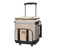 Bolsa térmica con ruedas de gran capacidad con asa retráctil para pícnics al aire libre, camping, playa, enfriadores ligeros con ruedas
