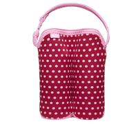 Bolsa Térmica, Cremallera para Dos Biberones, Diseño de Lunares/Correa