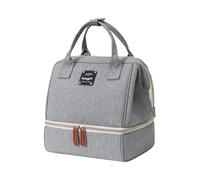 Bolsa térmica grande para leche materna con 2 paquetes de hielo, bolsa de biberón aislada de doble compartimento para madres lactantes, mochila de pañales impermeable para sacaleches, almuerzo y