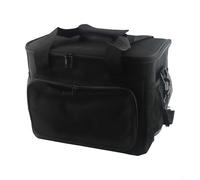 Bolsa térmica impermeable de 15 L para almuerzo, diseño aislado y portátil, perfecto para acampar y trabajar con prácticas funciones de almacenamiento (negro)