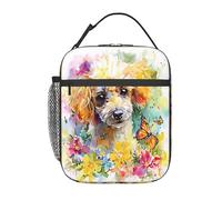 Bolsa Termica Lindo Perro Caniche De Primavera Lunch Bag Trabajo Bolso Nevera Picnic Bolso Comida Para Work Camping Viajes