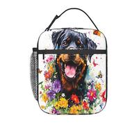 Bolsa Termica Mariposa De Flor De Perro De Primavera Bolsa Comida El Almuerzo Bolso Nevera Portátil Bolso Comida Para Viajes Work Camping