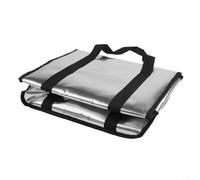 Bolsa térmica multiusos aislada para alimentos y bebidas, ideal para camping, picnics y viajes de un día, elige entre tamaños de 16 L o 26 L (negro 16 L)