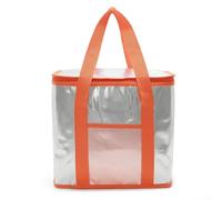 Bolsa térmica multiusos aislada para alimentos y bebidas, ideal para camping, picnics y viajes de un día, elige entre tamaños de 16 L o 26 L (naranja 16 L)