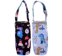Bolsa Térmica para Biberones y Alimentos de Niño, 2 Unidades, Tela Oxford, Correa de Mano Conveniente, Mantiene la Leche en Buen Estado para Salidas y Cochecitos