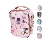 Bolsa Térmica Pequeña para Comida y Merienda - Porta Bocadillos y Alimentos para Trabajo, Infantil y Bebé (Rosa)