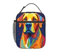 Bolsa Termica Perro Labrador Amarillo Porta Alimentos Frescura Bolso Comida El Almuerzo Lunch Bag Para Escuela Viajes Work