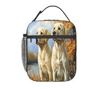 Bolsa Termica Perro Labrador Amarillo Porta Alimentos Trabajo Bolsa Comida El Almuerzo Lunch Bag Para Hombre Y Mujer Escuela Viajes