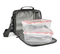 Bolsa Térmica Porta Alimentos 4 L con 2 Taper Herméticos 0.8L - Lunch Bag Termico con Efecto Nevera | Fiambreras Apta para Microondas y Lavavajillas | sin BPA | Ideal para Trabajo, Viajes y Colegio
