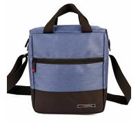 Bolsa Térmica Porta Alimentos 6,5L - Lunch Bag Isotérmica Mantiene Frío o Calor de Fiambrera, Taper, Bebidas y Snacks, Nevera Portátil Hermética para Loncheras de Trabajo, Oficina o Colegio, Azul