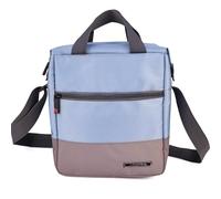 IRIS BARCELONA Urban Lunch Bag Soft, Bolsa Térmica Porta Alimentos de Gran Capacidad con Efecto Nevera para 2 tápers, Bebida o Postre, 2 Bolsillos, Asa de Mano y Bandolera 24 x 11,5 x 27 cm 6,5 l Azul