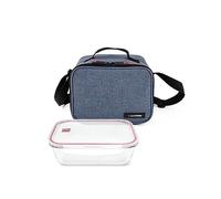 Iris Barcelona Lunchbag Contenedor vidrio 840ML AZUL