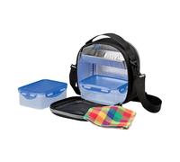Bolsa Térmica Porta Alimentos Rígida con 2 Recipientes Herméticos | Ideal para Comida de Trabajo y Picnic | LifeStyle | POPPY&MARTI