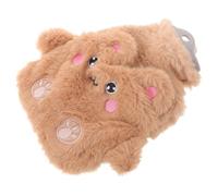 Bolsa Térmica Reutilizable con Funda de Felpa Animal para Manos | Funda Desmontable de Felpa y Goma, Llenado Fácil, Calor de Gran Capacidad, para Oficina y Adultos