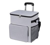 Bolsa térmica suave con aislamiento a prueba de fugas con ruedas y carrito para playa, camping, viajes, exteriores, campos de pelotas, enfriador con ruedas, carrito aislado