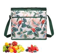 Bolsa térmica térmica para la compra, bolsa de desayuno de 36 cm, bolsa de transporte plegable aislada de 18 L para alimentos, a prueba de fugas e impermeable, ideal para camping, escuela, viajes