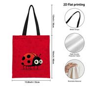 Bolsa tote de , 1 pieza, adecuada para regalos del Día de la , bolsa de compras reutilizable y plegable con estampado de , bolsa de de poliéster duradero para viajes a , compras y pícnic