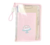 Bolsa transparente A4 para archivos, bolsa de documentos A4 portátil transparente, gran capacidad, material escolar, tarjetas para papelería, libros de texto, papel de examen