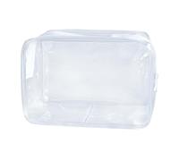 Bolsa transparente de neón pequeña, bolsa de maquillaje transparente, 7 x 2.3 x 4.7 pulgadas, bolsa de aseo aprobada por la TSA, bolsas de viaje transparentes para artículos de tocador, bolsa de