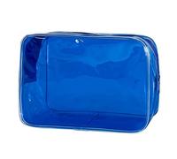 Bolsa transparente de neón pequeña, bolsa de maquillaje transparente, 7 x 2.3 x 4.7 pulgadas, bolsa de aseo aprobada por la TSA, bolsas de viaje transparentes para artículos de tocador, bolsa de