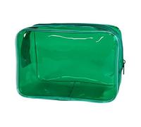 Bolsa transparente de neón pequeña, bolsa de maquillaje transparente, 7 x 2.3 x 4.7 pulgadas, bolsa de aseo aprobada por la TSA, bolsas de viaje transparentes para artículos de tocador, bolsa de