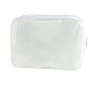 Bolsa transparente de neón pequeña, bolsa de maquillaje transparente, 7 x 2.3 x 4.7 pulgadas, bolsa de aseo aprobada por la TSA, bolsas de viaje transparentes para artículos de tocador, bolsa de