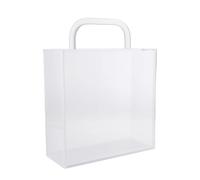 Bolsa transparente para envolver flores con asa para ir de compras y duchas