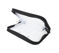 Bolsa transparente para señuelos de pesca, portátil, resistente al agua, 12 rejillas con ganchos, recipiente para aparejos de pesca al aire libre