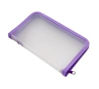 Bolsa transparente portátil con cierre de cremallera, organizador de recibos multifuncional para suministros de oficina y escuela, carpetas de archivos con cremallera