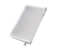 Bolsa transparente portátil con cierre de cremallera, organizador de recibos multifuncional para suministros de oficina y escuela, carpetas de archivos con cremallera