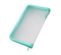 Bolsa transparente portátil con cierre de cremallera, organizador de recibos multifuncional para suministros de oficina y escuela, carpetas de archivos con cremallera